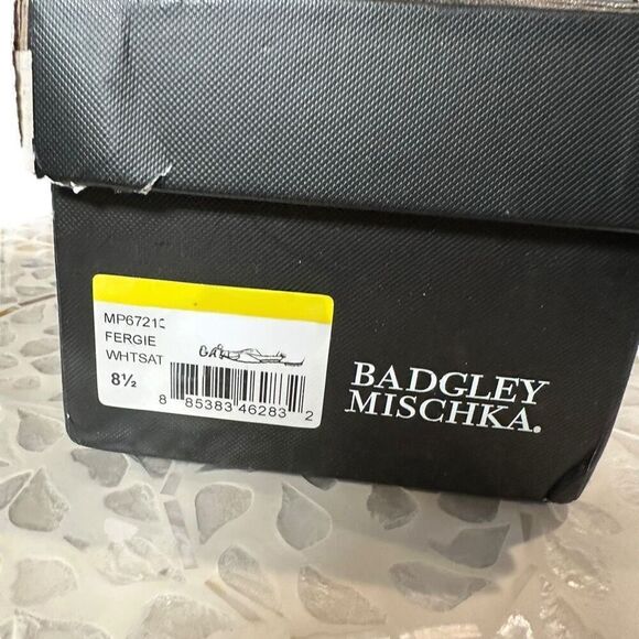 Badgley Mischka Fergie Bridal Ballet Flats Ivory Tulle Bow Pointed Toe D’Orsay S - Picture 13 of 13